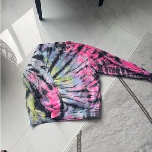 Carmar Tie-Dye Sweatshirt - Pink, Black, Yellow